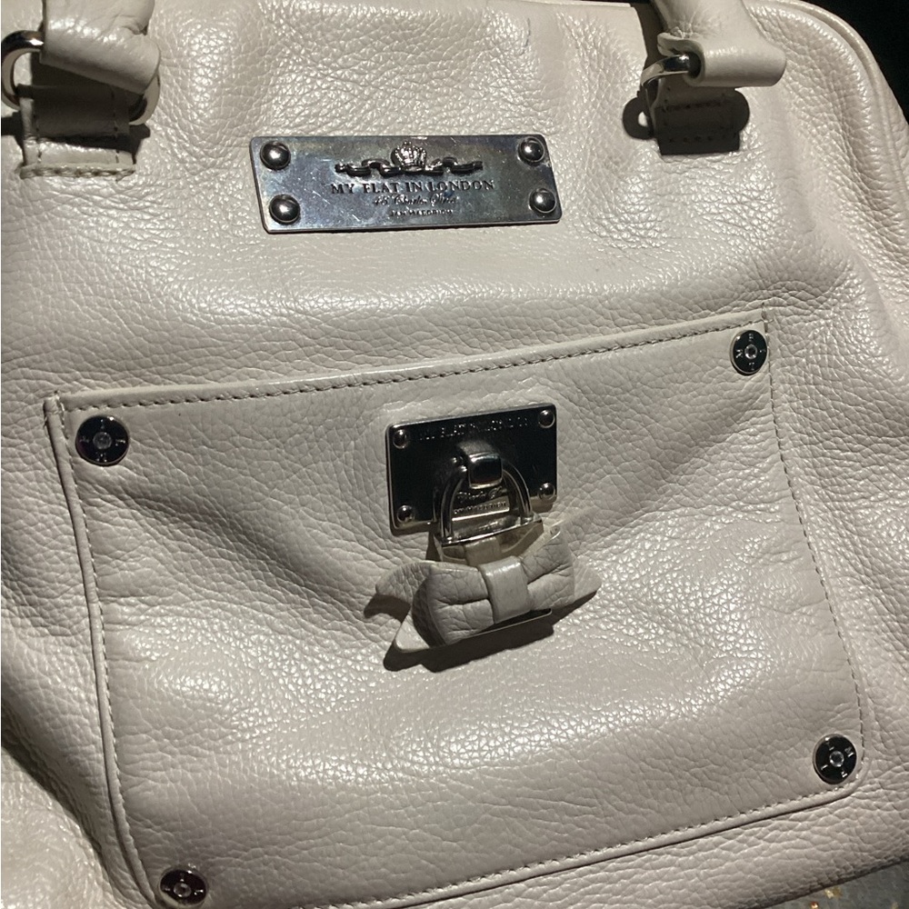 My Flat in London Broker Handbag Purse Satchel Leather 3067 - Picture 6 of 10